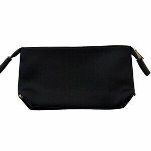 tarte Simply Chic Makeup Bag In Black With Gold Zipper New
